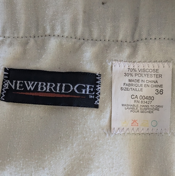 🔵 Navy Blue Pleated Trousers Dress Pants Men's 36 - Picture 8 of 8